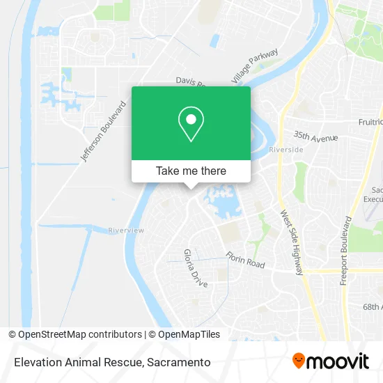Elevation Animal Rescue map