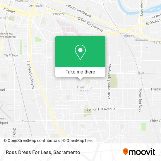 Mapa de Ross Dress For Less