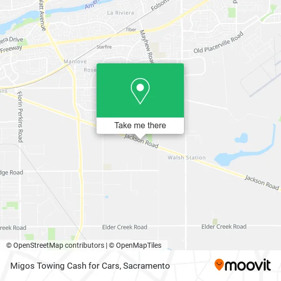 Migos Towing Cash for Cars map