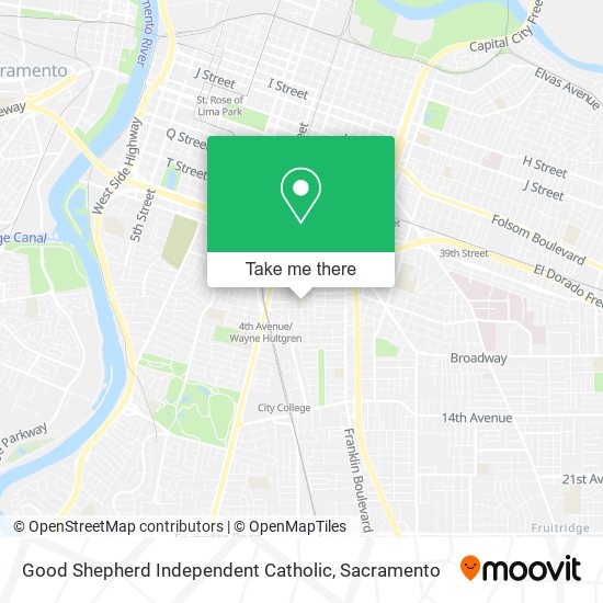 Good Shepherd Independent Catholic map