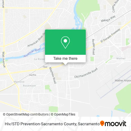 Hiv / STD Prevention-Sacramento County map