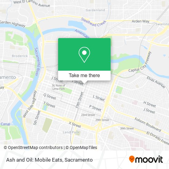 Mapa de Ash and Oil: Mobile Eats