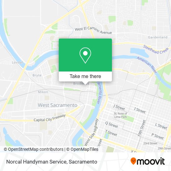 Norcal Handyman Service map