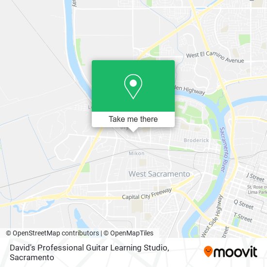David's Professional Guitar Learning Studio map