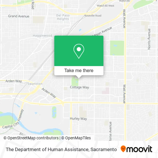 The Department of Human Assistance map
