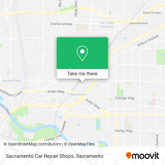 Mapa de Sacramento Car Repair Shops