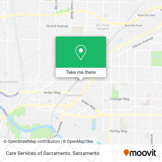 Mapa de Care Services of Sacramento