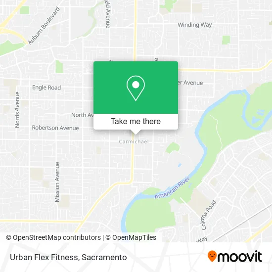 Urban Flex Fitness map