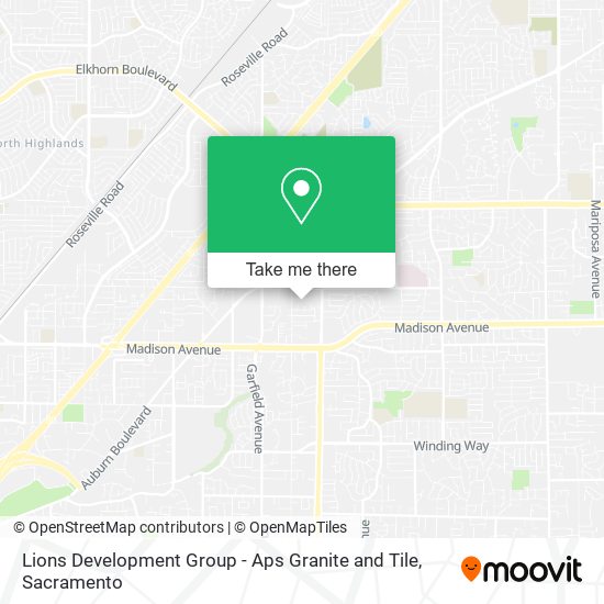 Lions Development Group - Aps Granite and Tile map