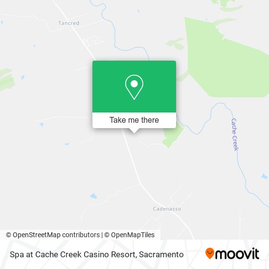 Spa at Cache Creek Casino Resort map