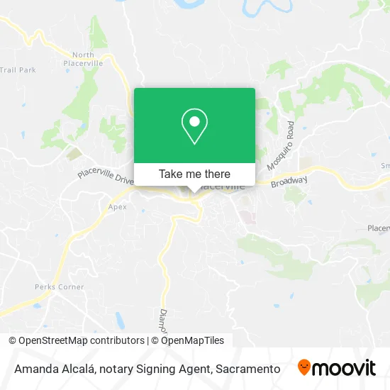 Amanda Alcalá, notary Signing Agent map