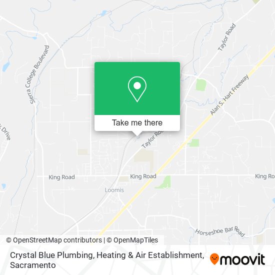 Crystal Blue Plumbing, Heating & Air Establishment map