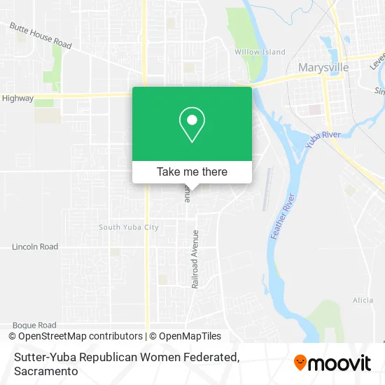 Sutter-Yuba Republican Women Federated map