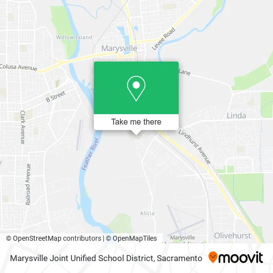 Mapa de Marysville Joint Unified School District