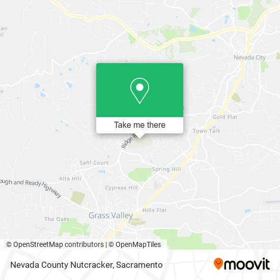 Nevada County Nutcracker map