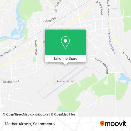 Mapa de Mather Airport