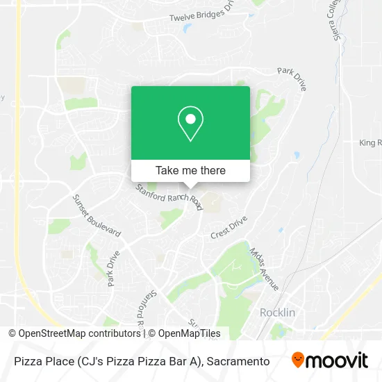 Mapa de Pizza Place (CJ's Pizza Pizza Bar A)