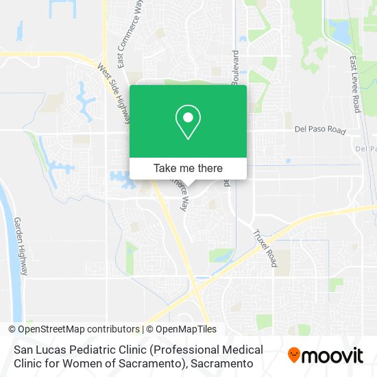 Mapa de San Lucas Pediatric Clinic (Professional Medical Clinic for Women of Sacramento)