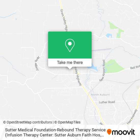 Sutter Medical Foundation-Rebound Therapy Service map