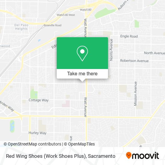 Red Wing Shoes (Work Shoes Plus) map