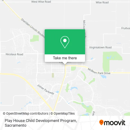 Play House Child Development Program map