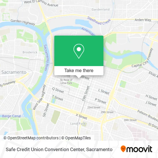 Mapa de Safe Credit Union Convention Center