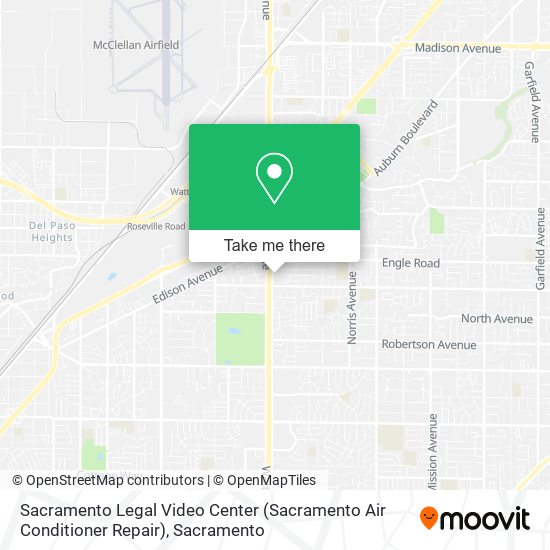Sacramento Legal Video Center (Sacramento Air Conditioner Repair) map