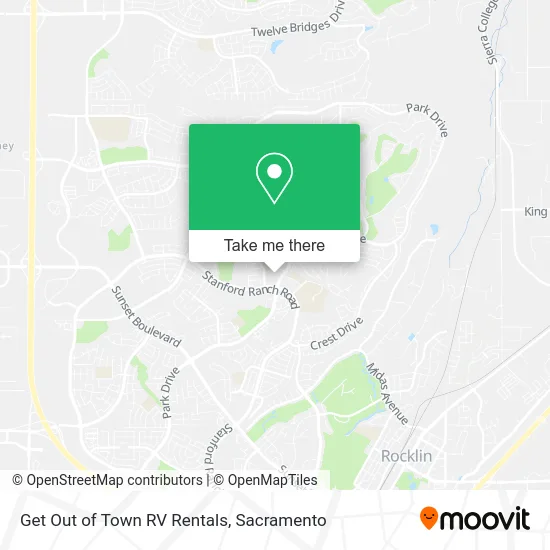 Get Out of Town RV Rentals map