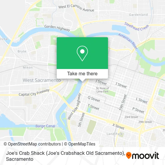 Joe's Crab Shack (Joe's Crabshack Old Sacramento) map