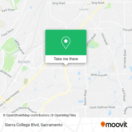 Mapa de Sierra College Blvd