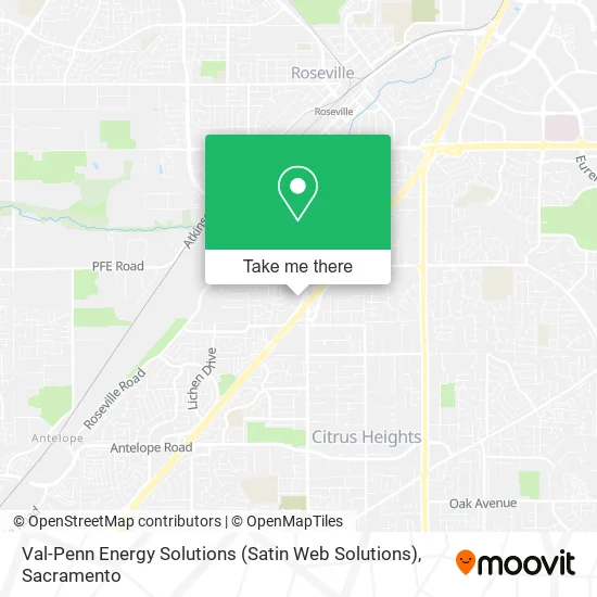 Val-Penn Energy Solutions (Satin Web Solutions) map
