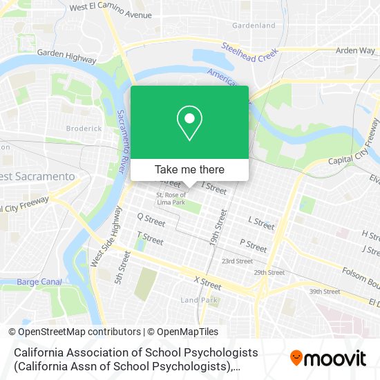 California Association of School Psychologists map