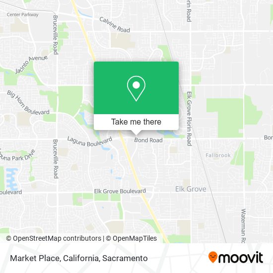 Market Place, California map
