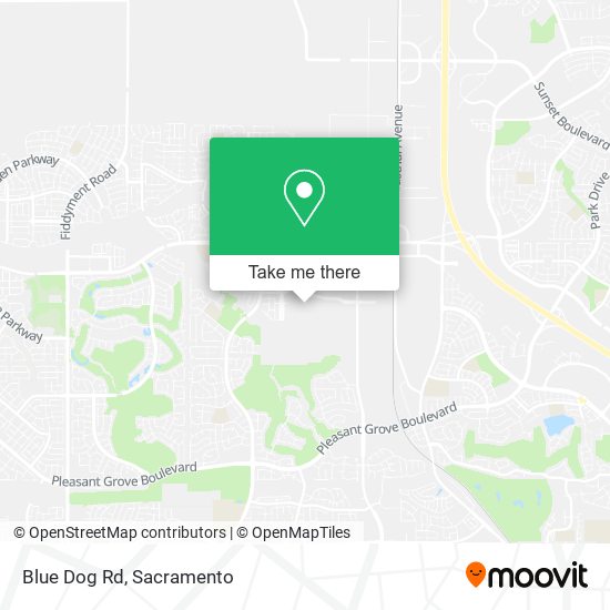 Blue Dog Rd map