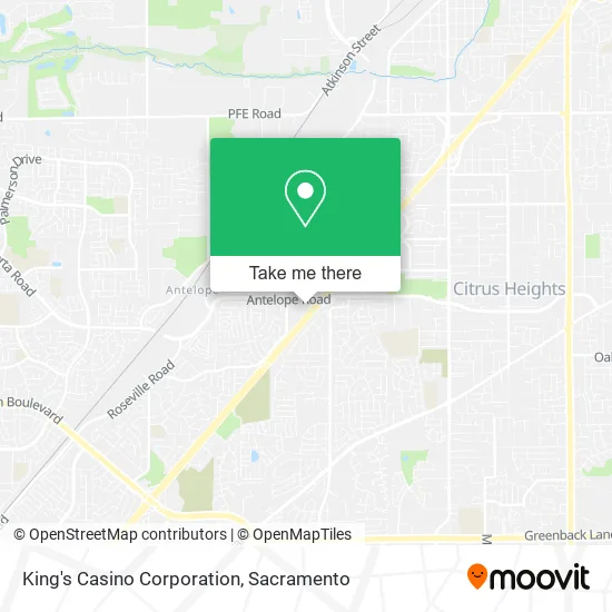 King's Casino Corporation map