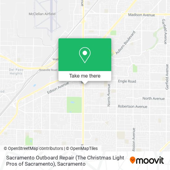 Sacramento Outboard Repair (The Christmas Light Pros of Sacramento) map