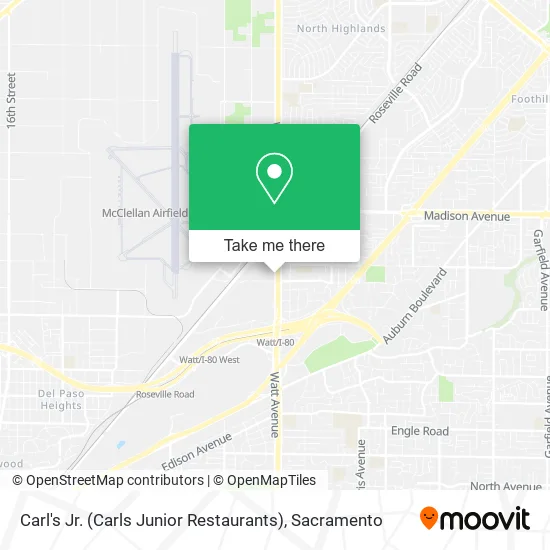 Mapa de Carl's Jr. (Carls Junior Restaurants)