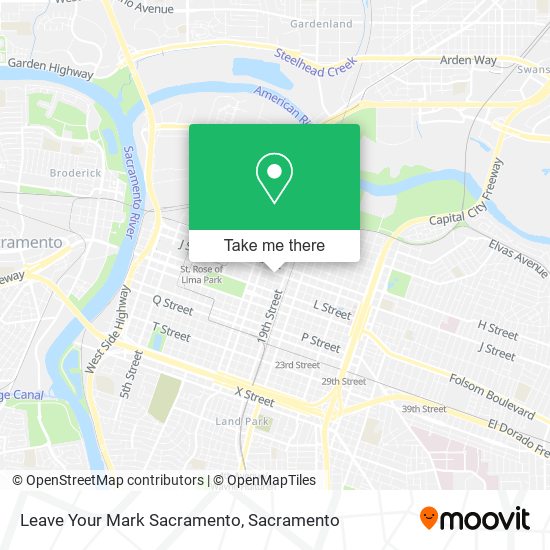 Leave Your Mark Sacramento map