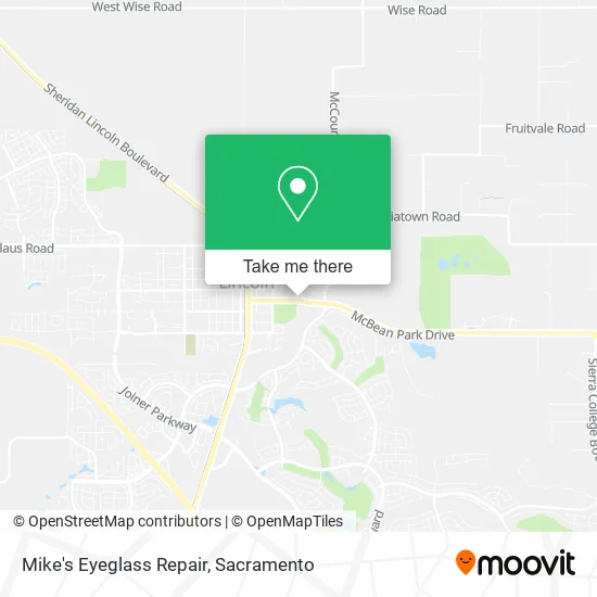 Mike's Eyeglass Repair map