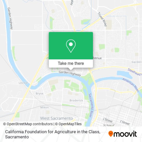 Mapa de California Foundation for Agriculture in the Class