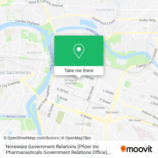 Noteware Government Relations (Pfizer Inc Pharmaceuticals Government Relations Office) map