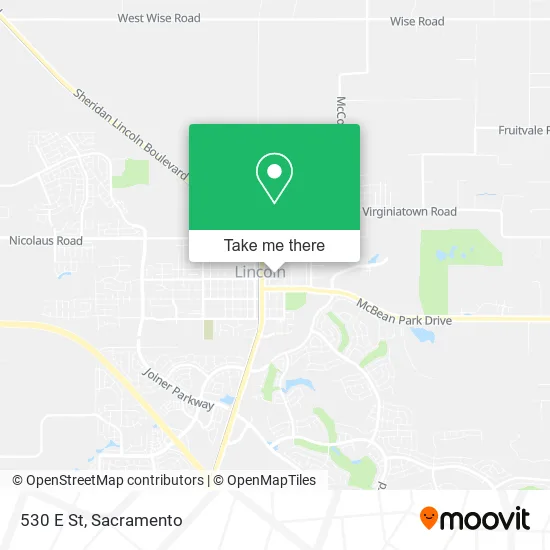 Mapa de 530 E St