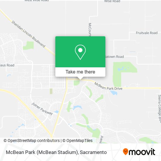 McBean Park (McBean Stadium) map