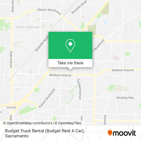 Budget Truck Rental (Budget Rent A Car) map