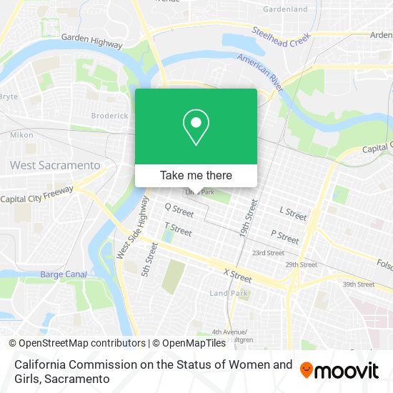 California Commission on the Status of Women and Girls map