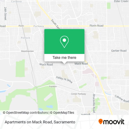Mapa de Apartments on Mack Road