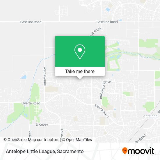 Antelope Little League map