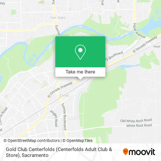Mapa de Gold Club Centerfolds (Centerfolds Adult Club & Store)