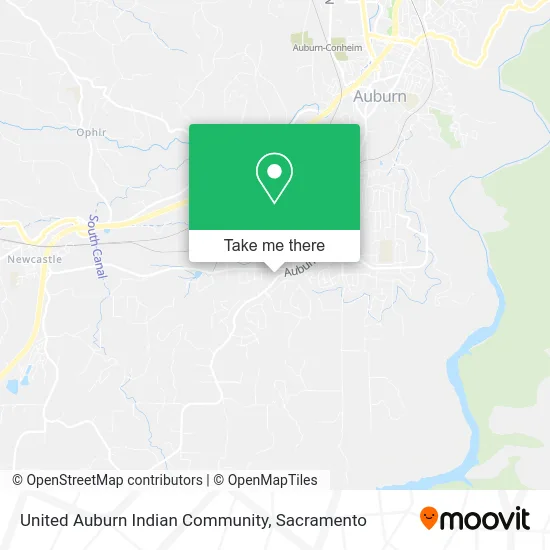 United Auburn Indian Community map