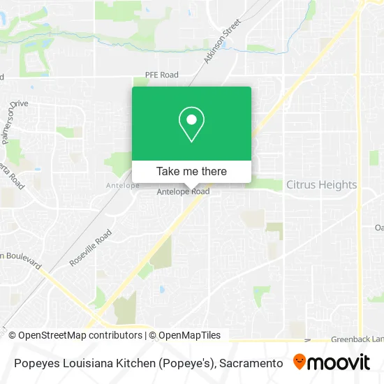 Popeyes Louisiana Kitchen (Popeye's) map